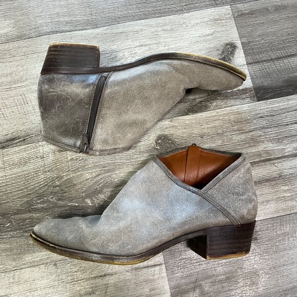 Lucky Brand Brekke Brindle Ankle Booties Leather Brown Women’s Size 9.5 - Picture 1 of 9